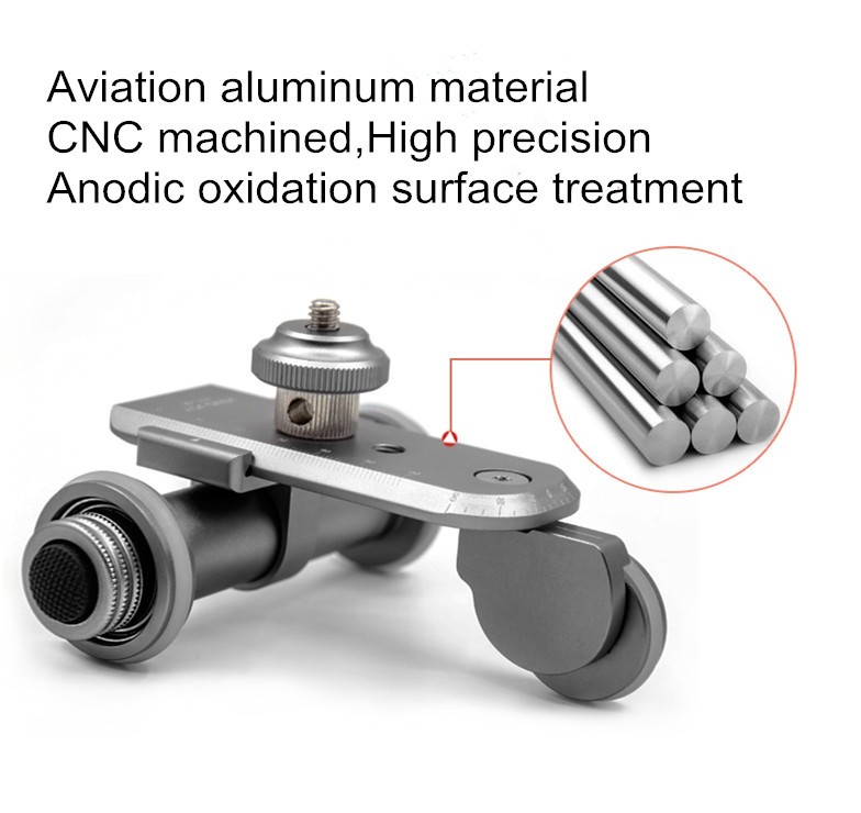 Kingjoy aluminium CNC maskinert høy presisjon elektronisk fotografering auto-dolly PPL-06 for DSLR